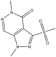 1,5-dimethyl-3-(methylsulfonyl)-4,5-dihydro-1H-pyrazolo[3,4-d]pyridazin-4-one Structure