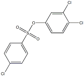 3,4-dichlorophenyl 4-chlorobenzene-1-sulfonate 구조식 이미지