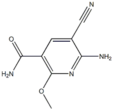 6-amino-5-cyano-2-methoxynicotinamide Structure