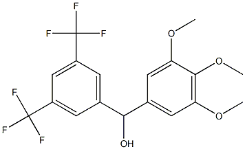 [3,5-di(trifluoromethyl)phenyl](3,4,5-trimethoxyphenyl)methanol 구조식 이미지