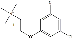 2-(3,5-dichlorophenoxy)-N,N,N-trimethyl-1-ethanaminium iodide 구조식 이미지