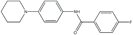 4-fluoro-N-(4-piperidinophenyl)benzenecarboxamide Structure