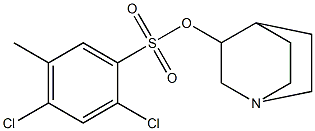 1-azabicyclo[2.2.2]oct-3-yl 2,4-dichloro-5-methylbenzenesulfonate 구조식 이미지