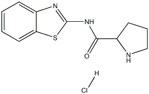 N-1,3-benzothiazol-2-ylpyrrolidine-2-carboxamide hydrochloride 구조식 이미지