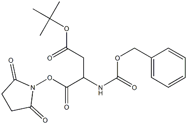 4-(tert-butyl) 1-(2,5-dioxotetrahydro-1H-pyrrol-1-yl) 2-{[(benzyloxy)carbonyl]amino}succinate 구조식 이미지