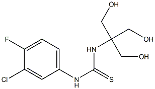 N-(3-chloro-4-fluorophenyl)-N'-[2-hydroxy-1,1-di(hydroxymethyl)ethyl]thiourea 구조식 이미지