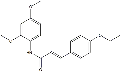 (E)-N-(2,4-dimethoxyphenyl)-3-(4-ethoxyphenyl)-2-propenamide Structure
