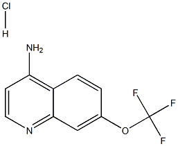 7-(trifluoromethoxy)quinolin-4-amine hydrochloride Structure
