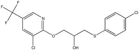 1-[(4-chlorophenyl)thio]-3-{[3-chloro-5-(trifluoromethyl)-2-pyridyl]oxy}propan-2-ol Structure