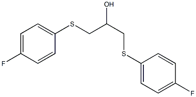 1,3-bis[(4-fluorophenyl)sulfanyl]-2-propanol 구조식 이미지