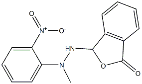 3-[2-methyl-2-(2-nitrophenyl)hydrazino]-1,3-dihydroisobenzofuran-1-one 구조식 이미지