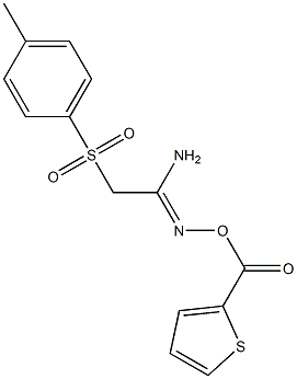 2-[(4-methylphenyl)sulfonyl]-N'-[(2-thienylcarbonyl)oxy]ethanimidamide Structure