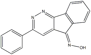 3-phenyl-5H-indeno[1,2-c]pyridazin-5-one oxime Structure