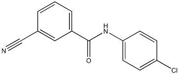 N-(4-chlorophenyl)-3-cyanobenzenecarboxamide Structure