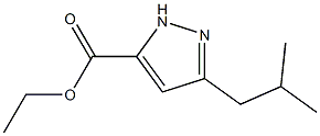 ethyl 3-isobutyl-1H-pyrazole-5-carboxylate 구조식 이미지