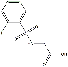 2-{[(2-iodophenyl)sulfonyl]amino}acetic acid Structure