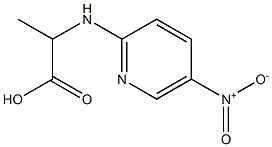 2-[(5-nitro-2-pyridinyl)amino]propanoic acid 구조식 이미지