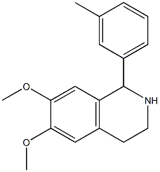 6,7-dimethoxy-1-(3-methylphenyl)-1,2,3,4-tetrahydroisoquinoline Structure