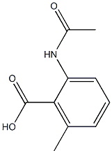 2-(acetylamino)-6-methylbenzoic acid 구조식 이미지