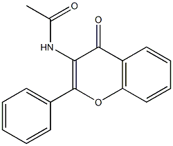 N1-(4-oxo-2-phenyl-4H-chromen-3-yl)acetamide 구조식 이미지