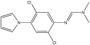 N'-[2,5-dichloro-4-(1H-pyrrol-1-yl)phenyl]-N,N-dimethyliminoformamide 구조식 이미지