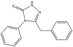 3-benzyl-4-phenyl-4,5-dihydro-1H-1,2,4-triazole-5-thione Structure