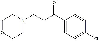 1-(4-chlorophenyl)-3-morpholinopropan-1-one Structure