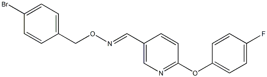 6-(4-fluorophenoxy)nicotinaldehyde O-(4-bromobenzyl)oxime Structure