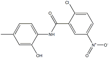 2-chloro-N-(2-hydroxy-4-methylphenyl)-5-nitrobenzenecarboxamide Structure