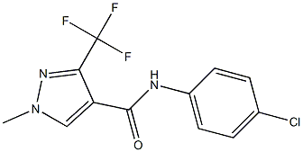 N4-(4-chlorophenyl)-1-methyl-3-(trifluoromethyl)-1H-pyrazole-4-carboxamide Structure