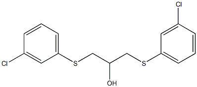 1,3-bis[(3-chlorophenyl)sulfanyl]-2-propanol 구조식 이미지