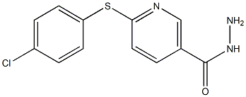 6-[(4-chlorophenyl)sulfanyl]nicotinohydrazide Structure