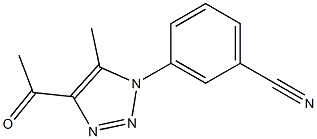 3-(4-acetyl-5-methyl-1H-1,2,3-triazol-1-yl)benzonitrile 구조식 이미지