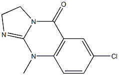7-chloro-10-methyl-2,3,5,10-tetrahydroimidazo[2,1-b]quinazolin-5-one 구조식 이미지