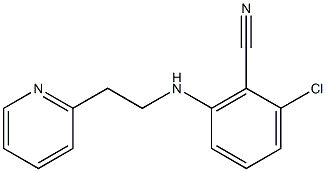 2-chloro-6-{[2-(2-pyridyl)ethyl]amino}benzonitrile Structure