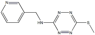 6-(methylsulfanyl)-N-(3-pyridinylmethyl)-1,2,4,5-tetraazin-3-amine 구조식 이미지