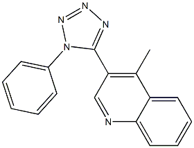 4-methyl-3-(1-phenyl-1H-1,2,3,4-tetraazol-5-yl)quinoline Structure