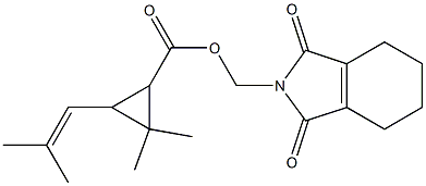 (1,3-dioxo-2,3,4,5,6,7-hexahydro-1H-isoindol-2-yl)methyl 2,2-dimethyl-3-(2-methylprop-1-enyl)cyclopropane-1-carboxylate Structure