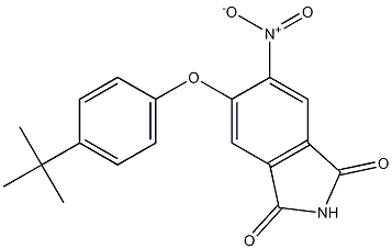 5-[4-(tert-butyl)phenoxy]-6-nitroisoindoline-1,3-dione 구조식 이미지