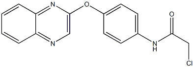 2-chloro-N-[4-(2-quinoxalinyloxy)phenyl]acetamide Structure