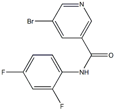 5-bromo-N-(2,4-difluorophenyl)nicotinamide 구조식 이미지