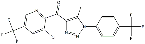 [3-chloro-5-(trifluoromethyl)-2-pyridinyl]{5-methyl-1-[4-(trifluoromethyl)phenyl]-1H-1,2,3-triazol-4-yl}methanone 구조식 이미지