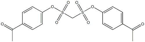 di(4-acetylphenyl) methanedisulfonate 구조식 이미지