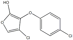 4-chloro-3-(4-chlorophenoxy)furan-2-ol 구조식 이미지