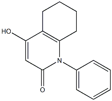 4-hydroxy-1-phenyl-1,2,5,6,7,8-hexahydroquinolin-2-one 구조식 이미지