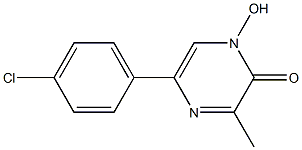 5-(4-chlorophenyl)-1-hydroxy-3-methyl-2(1H)-pyrazinone Structure
