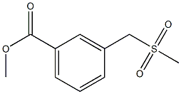 methyl 3-[(methylsulfonyl)methyl]benzoate Structure