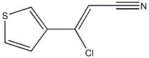 3-chloro-3-(3-thienyl)acrylonitrile Structure