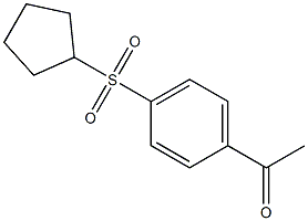 1-[4-(cyclopentylsulfonyl)phenyl]ethanone Structure
