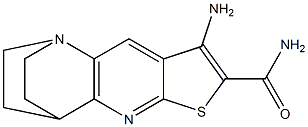 5-amino-7-thia-1,9-diazatetracyclo[9.2.2.0~2,10~.0~4,8~]pentadeca-2(10),3,5,8-tetraene-6-carboxamide Structure